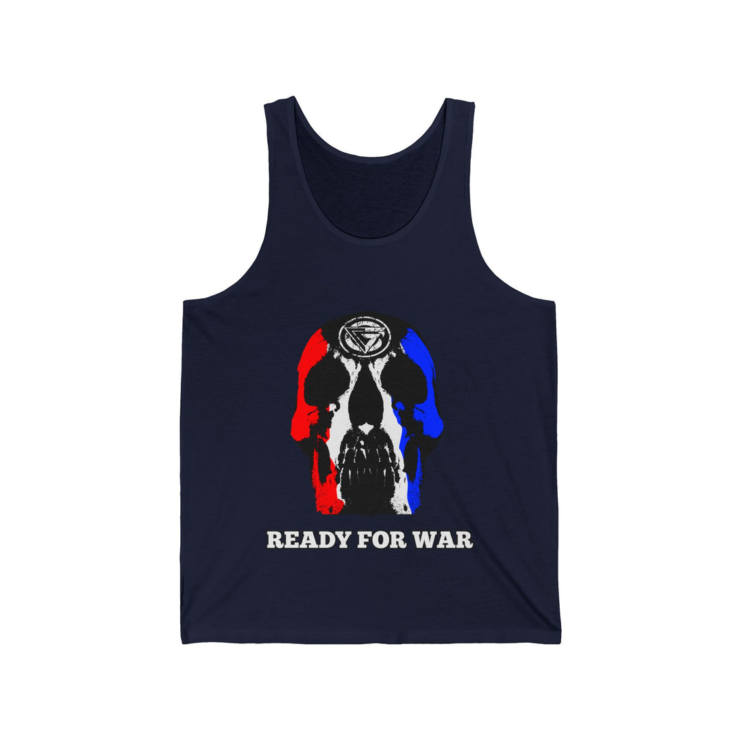 SKULLATOR TANK RED WHITE BLUE /READY FOR WAR!