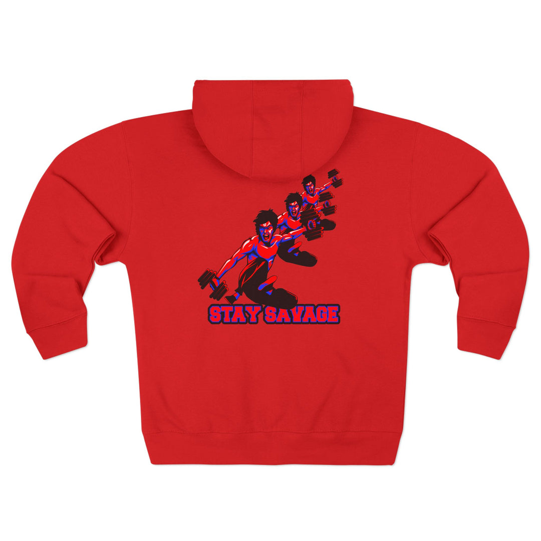 CG LIFT KICK RED BLUE/STAY SAVAGE ZIP UP