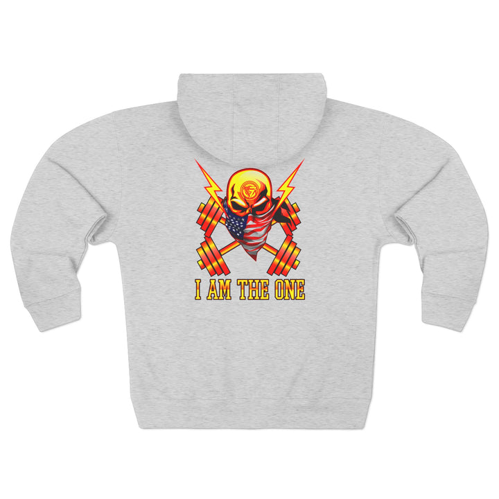 CG SKULL BANDIT ORANGE GOLD RED /I AM THE ONE ZIP UP