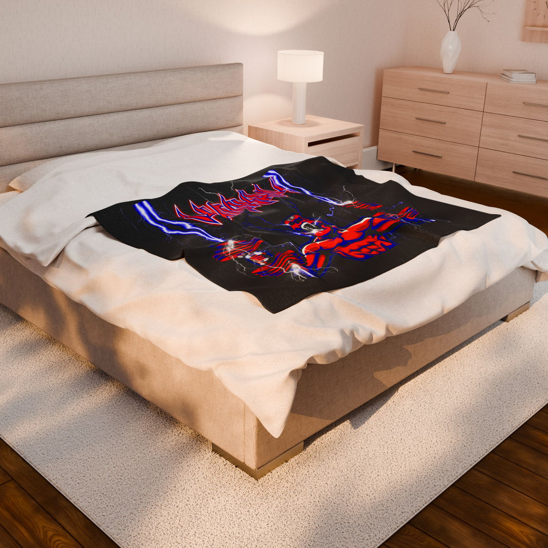 RIDE THE LIGHTNING RED BLUE /CLUTCHGRIPS BLANKET