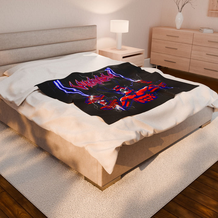 RIDE THE LIGHTNING RED BLUE /CLUTCHGRIPS BLANKET