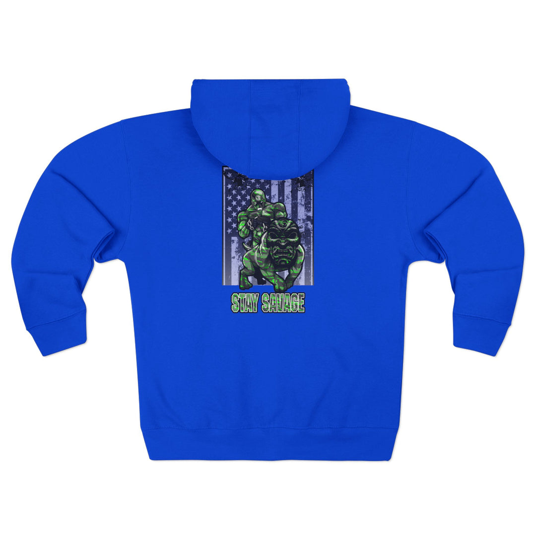 CG ANGRY DOG CAMO GREEN /STAY SAVAGE ZIP UP
