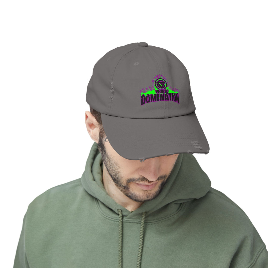 CG PURPLE GREEN FIRE /WORLD DOMINATION CAP