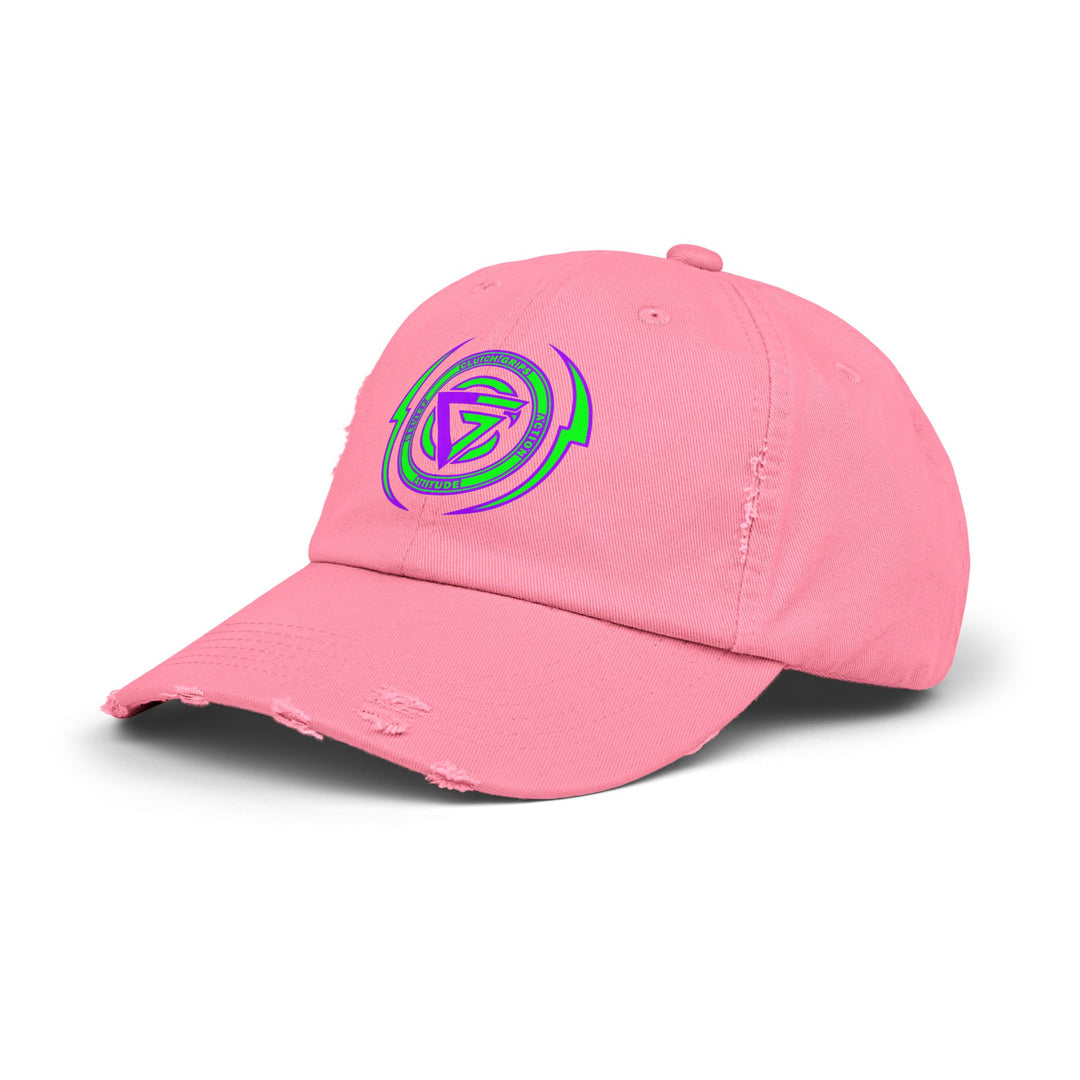 CG LOGO LIGHTNING ARCHES GREEN PURPLE/BELIEF ATTITUDE ACTION CAP