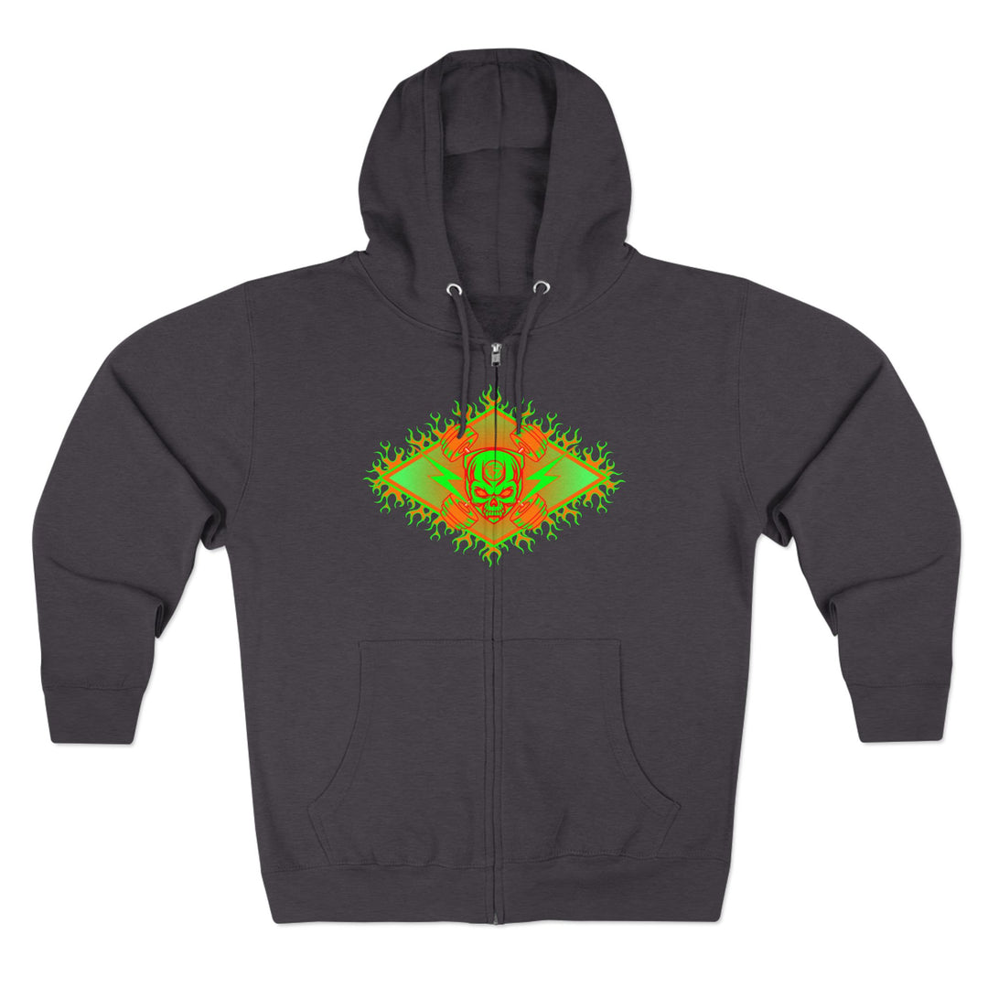 CG LIFT KICK ORANGE GREEN/LIFT HARDER ZIP UP