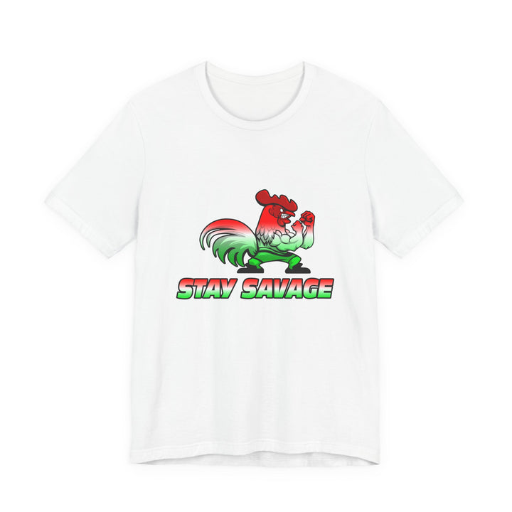 CG ANGRY ROOSTER RED WHITE GREEN FADE/STAY SAVAGE