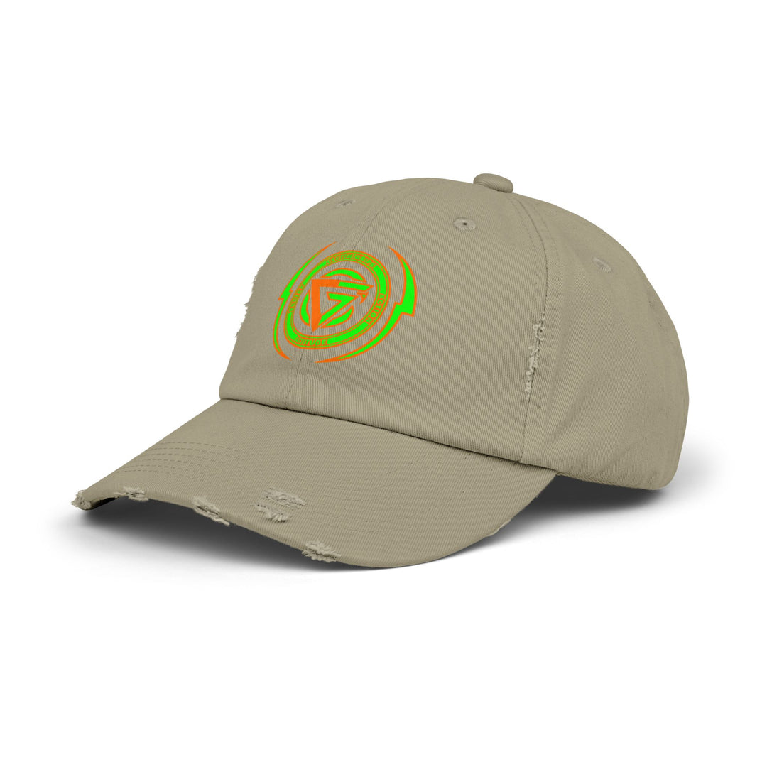 CG LOGO LIGHTNING ARCHES HYPER ORANGE GREEN /BELIEF ATTITUDE ACTION CAP