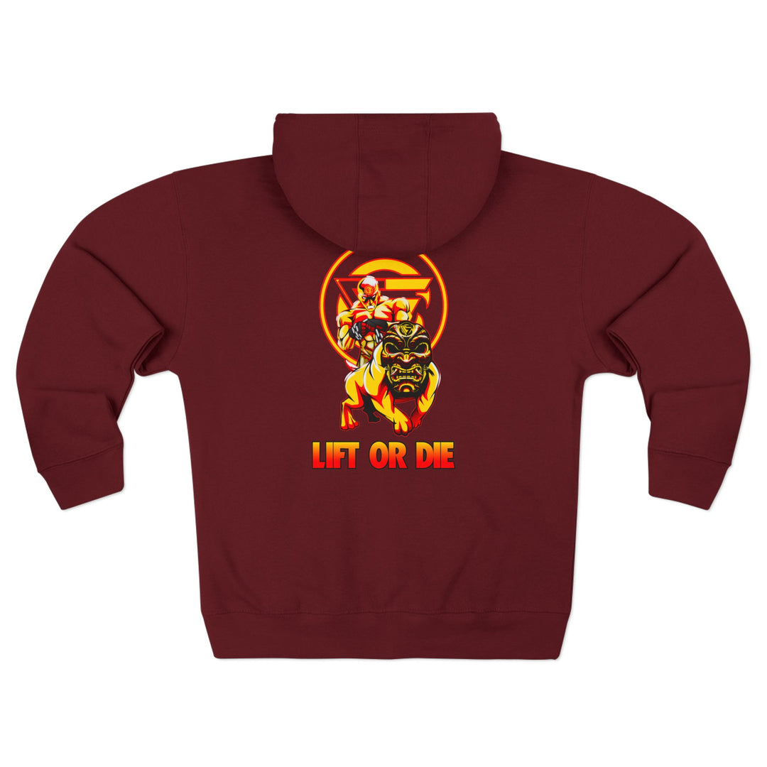 CG ANGRY DOG GOLD RED /LIFT OR DIE ZIP UP TIK TOK