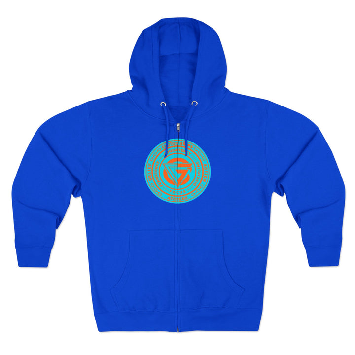 CG BIG MAC CHIEF AQUA ORANGE/VICTORY OR DEATH ZIP UP