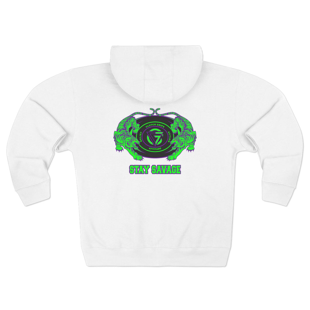 CG TIGER VS TIGER PURPLE GREEN /STAY SAVAGE ZIP UP