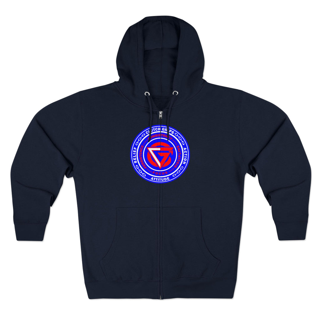 CG ENTER THE MAC RED WHITE BLUE /LIFT OR DIE ZIP UP