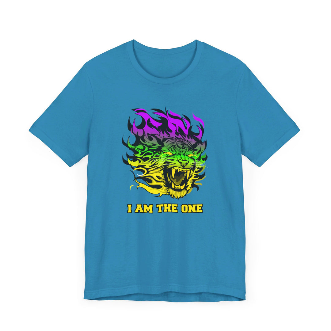 TIGER FLAME YELLOW GREEN PURPLE FADE/I AM THE ONE