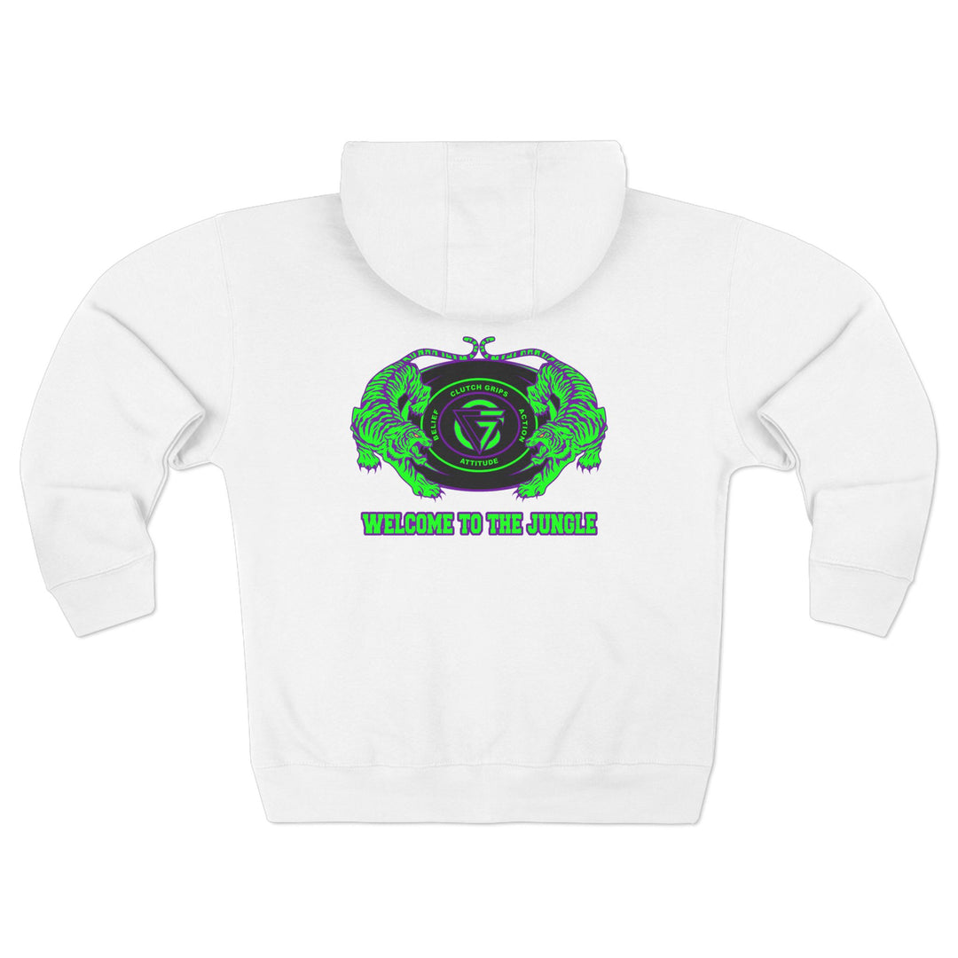 CG TIGER VS TIGER GREEN PURPLE /WELCOME TO THE JUNGLE ZIP UP