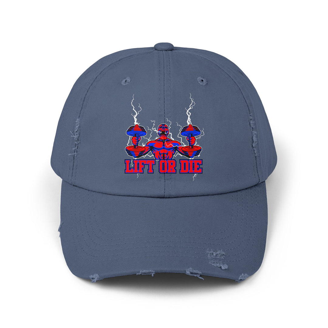 RIDE THE LIGHTNING HYPER RED BLUE /LIFT OR DIE CAP