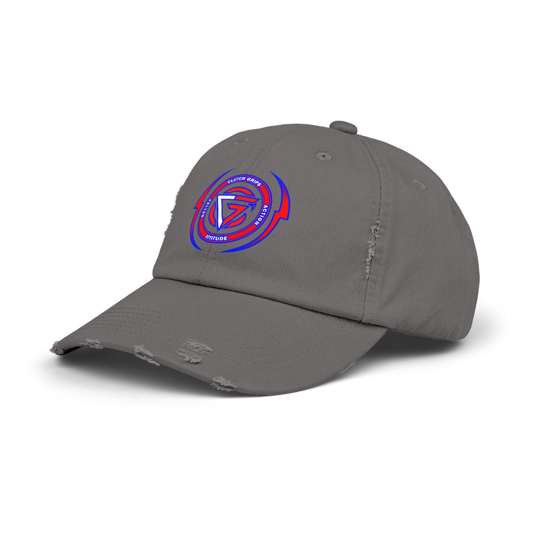 CG LOGO WITH LIGHTNING ARCHES RED WHITE BLUE /BELIEF ATTITUDE ACTION CAP