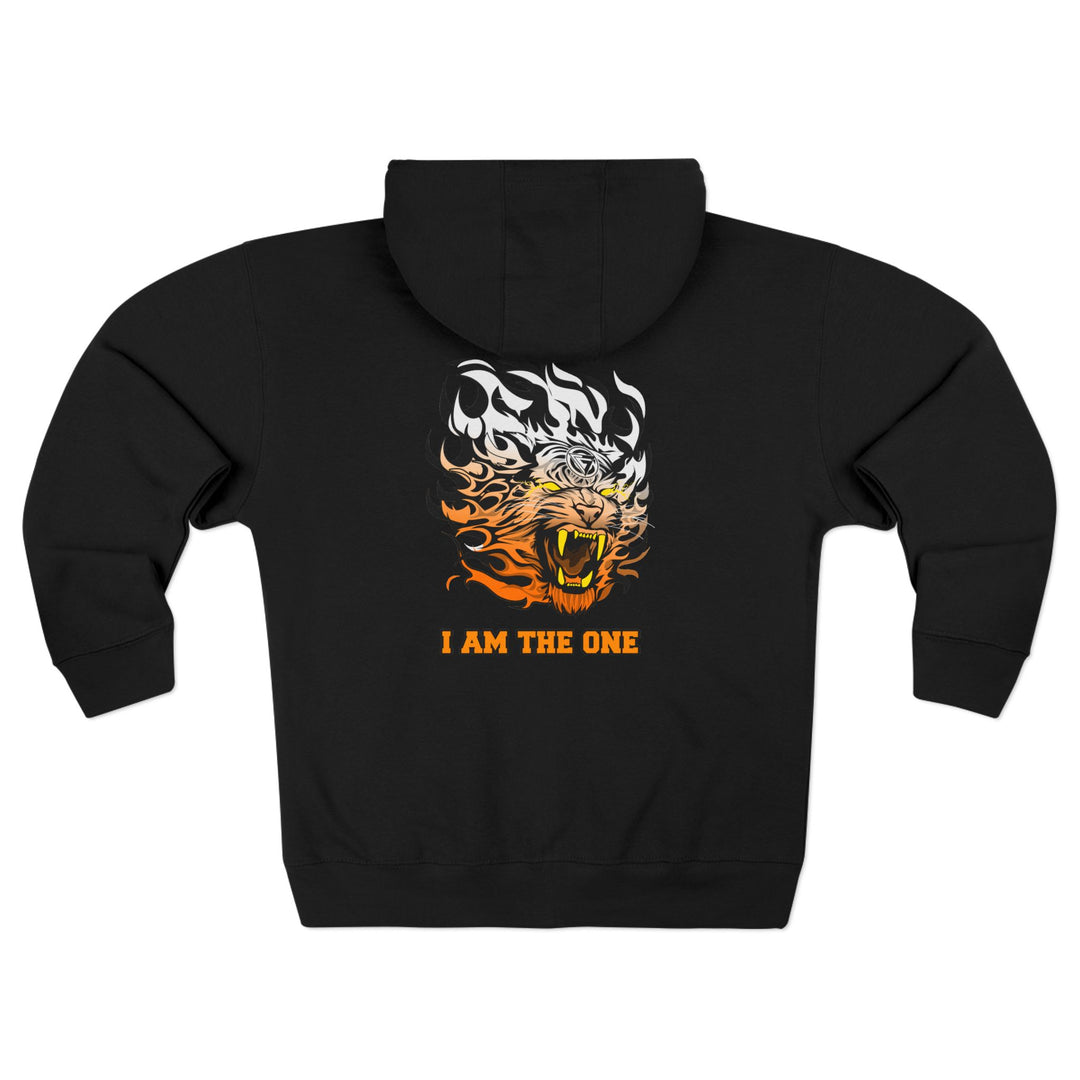 CG TIGER FLAME  ORANGE WHITE FADE /I AM THE ONE ZIP UP