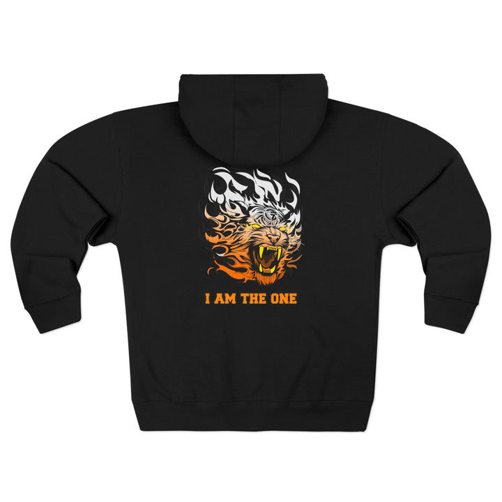 CG TIGER FLAME  ORANGE WHITE FADE /I AM THE ONE ZIP UP