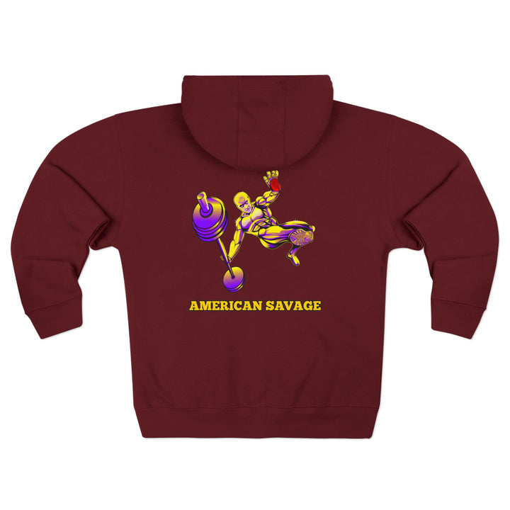 CG MAC JUMP PURPLE GOLD /AMERICAN SAVAGE ZIP UP
