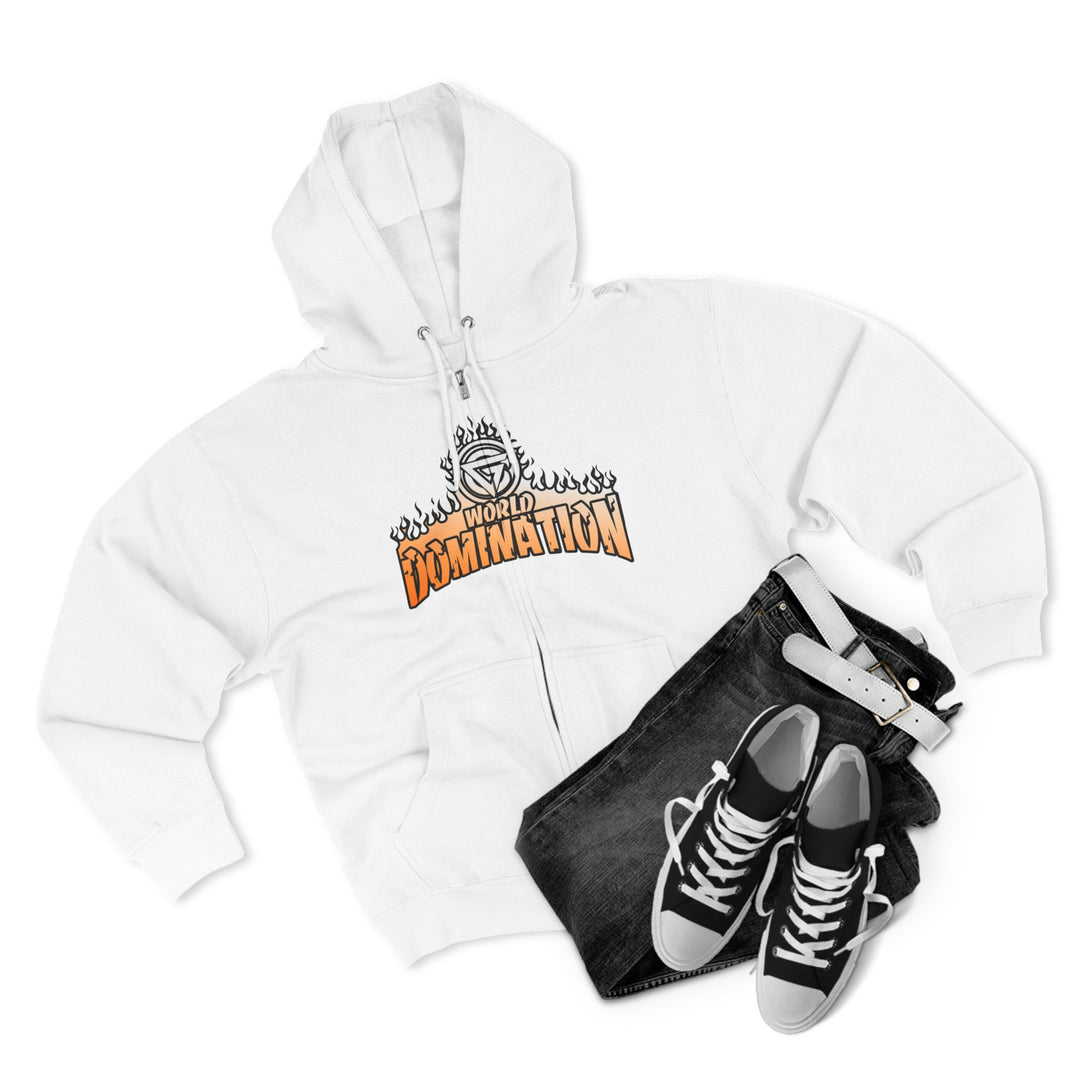 SPARTAN LIFT WHITE ORANGE FADE /READY FOR WAR ZIP UP