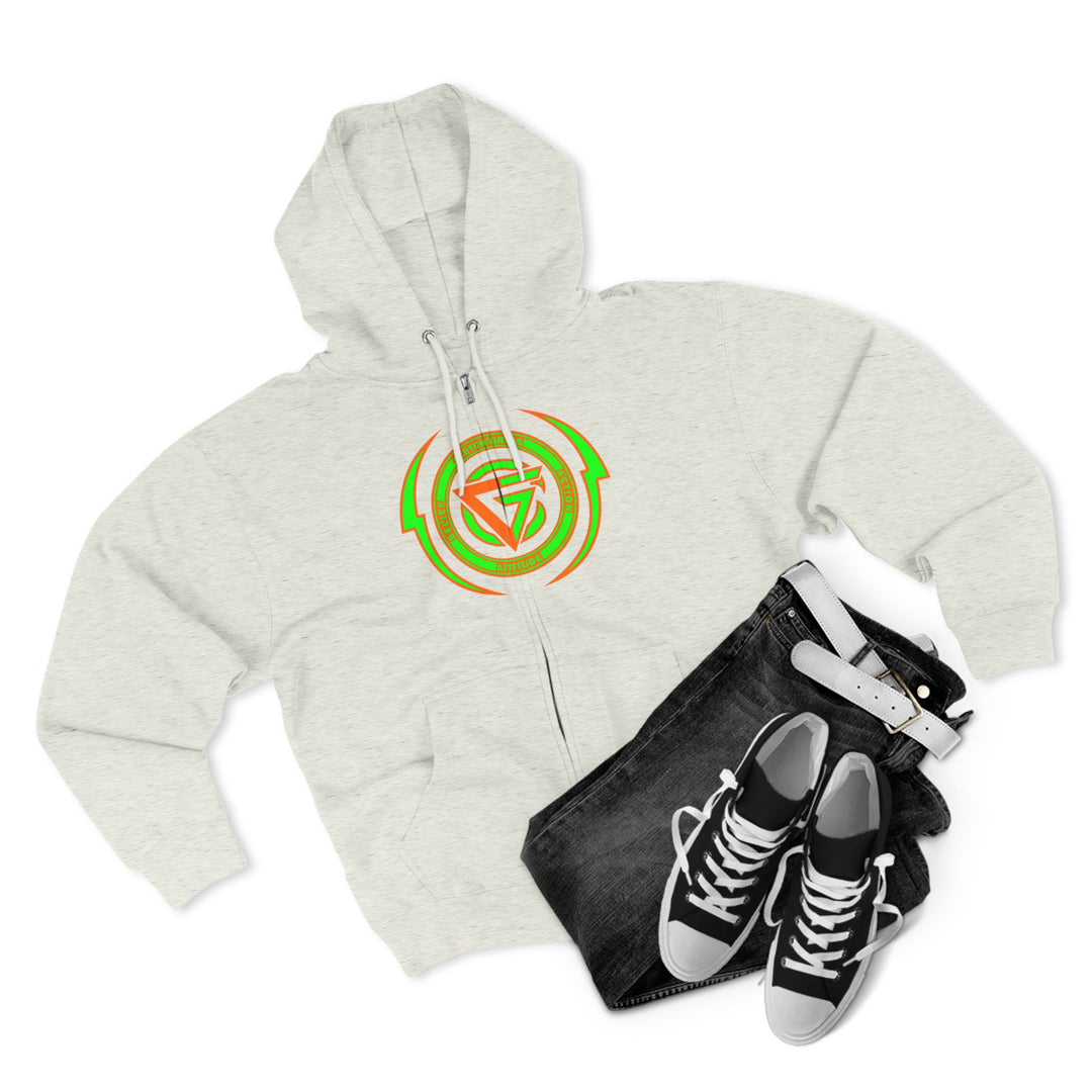 SPARTAN LIFT ORANGE GREEN  /LIFT HARDER ZIP UP