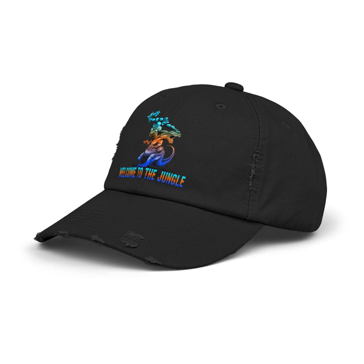 APE VS ZILLA BLUE ORANGE AQUA /WELCOME TO THE JUNGLE CAP