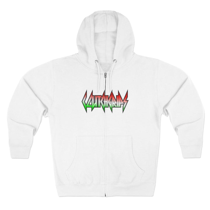 CG SKULLATOR SGL BELL DRAGON TIGER RED WHITE GREEN FADE /STAY SAVAGE ZIP UP