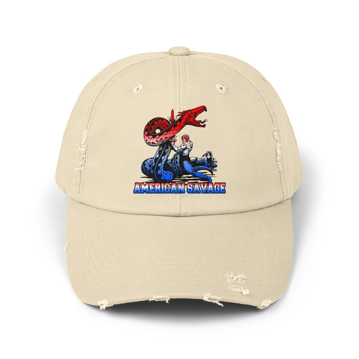 SERPENT SLAYER RED WHITE BLUE FADE/AMERICAN SAVAGE CAP