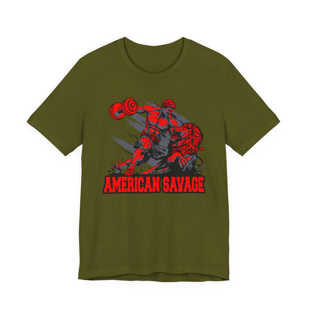 CG COLISEUM MAC VS LION RED GREY /AMERICAN SAVAGE