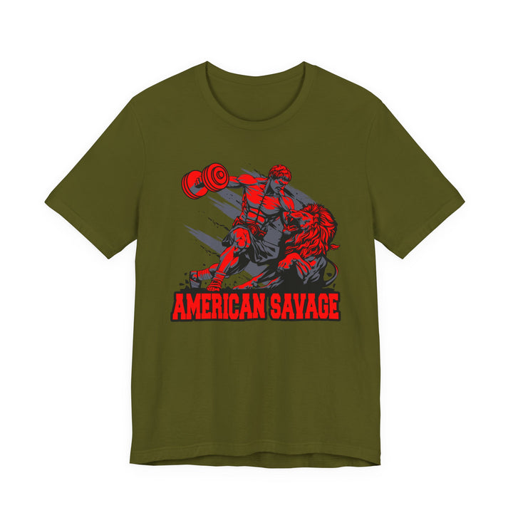 CG COLISEUM MAC VS LION RED GREY /AMERICAN SAVAGE