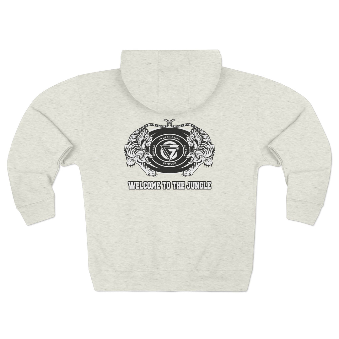 CG TIGER VS TIGER WHITE BLACK /WELCOME TO THE JUNGLE ZIP UP