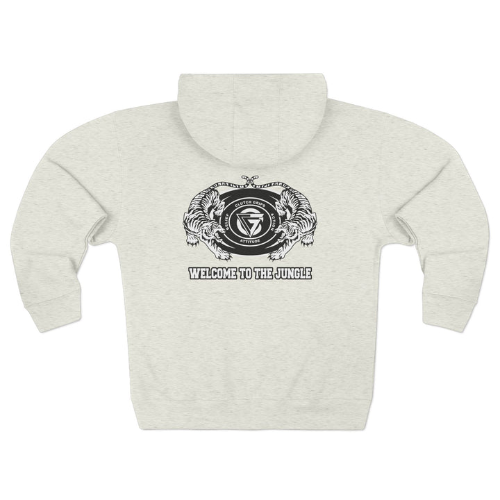 CG TIGER VS TIGER WHITE BLACK /WELCOME TO THE JUNGLE ZIP UP