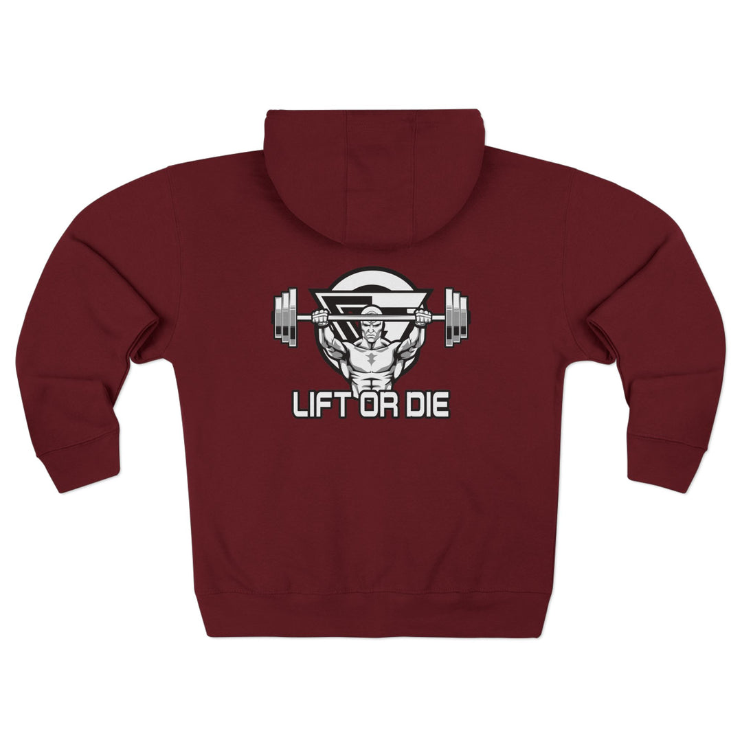 ENTER THE MAC BLACK WHITE/LIFT OR DIE ZIP UP