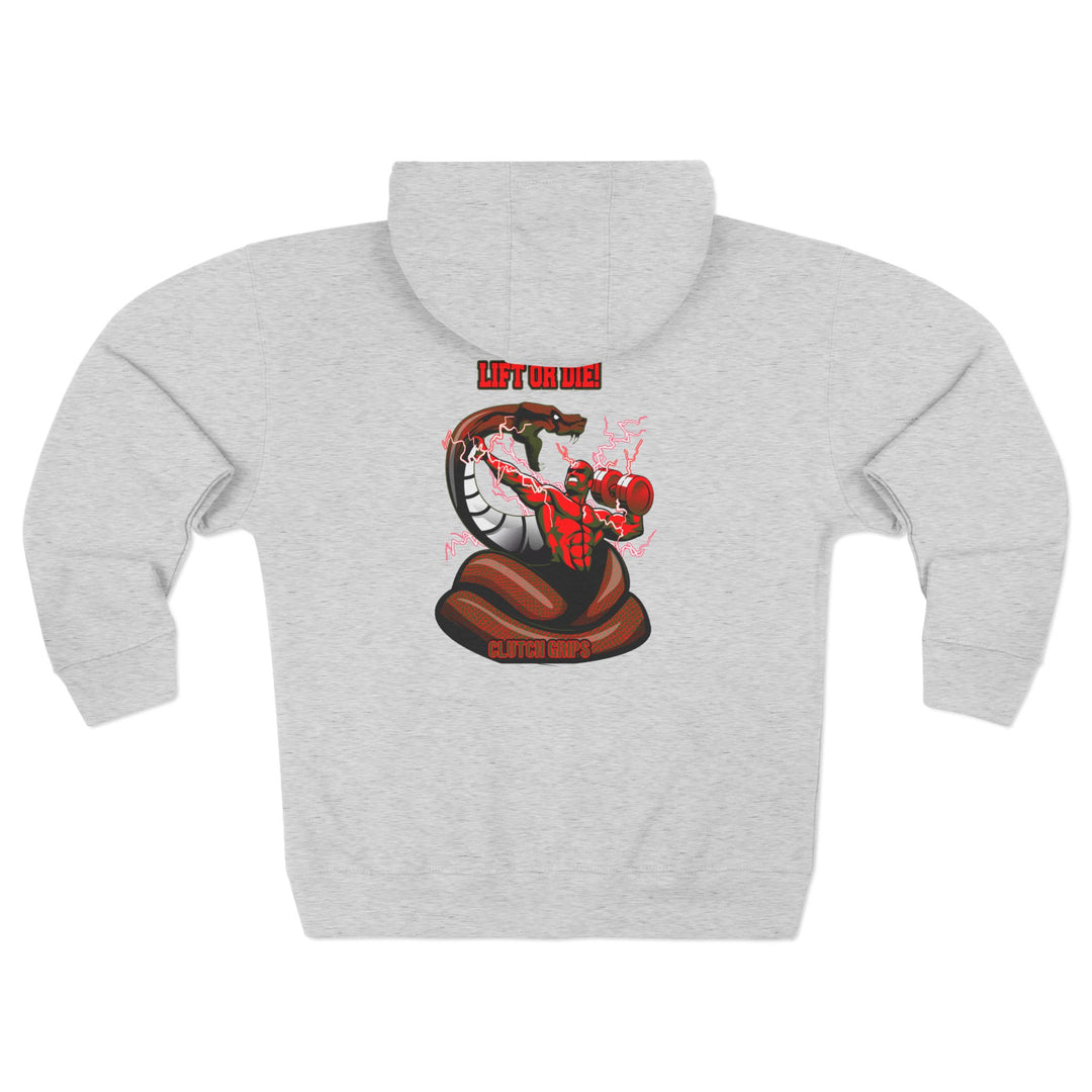 MAC VS SNAKE RED GREEN /LIFT OR DIE ZIP UP