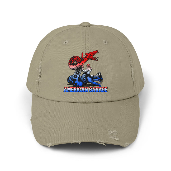 SERPENT SLAYER RED WHITE BLUE FADE/AMERICAN SAVAGE CAP