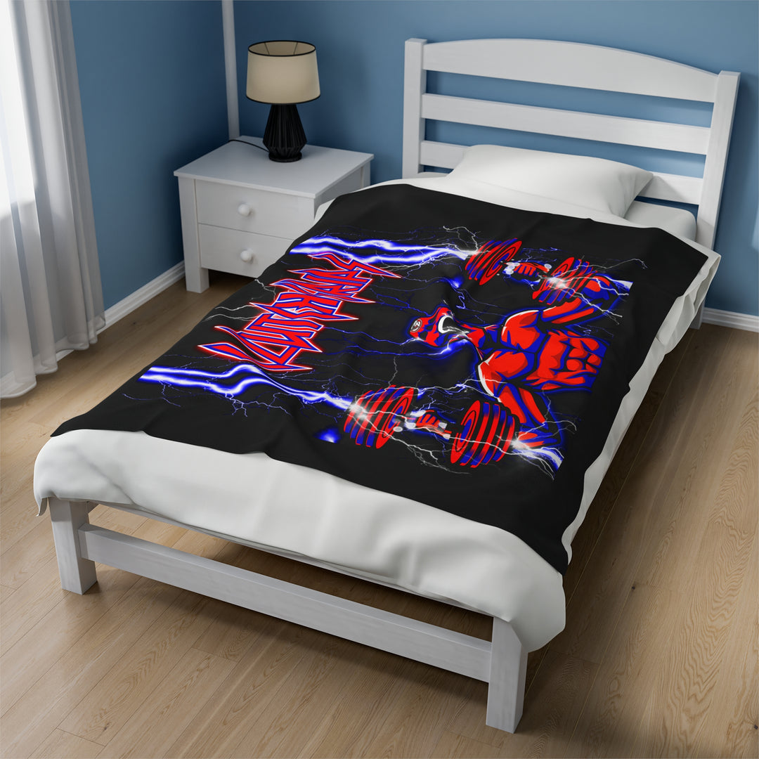 RIDE THE LIGHTNING RED BLUE /CLUTCHGRIPS BLANKET