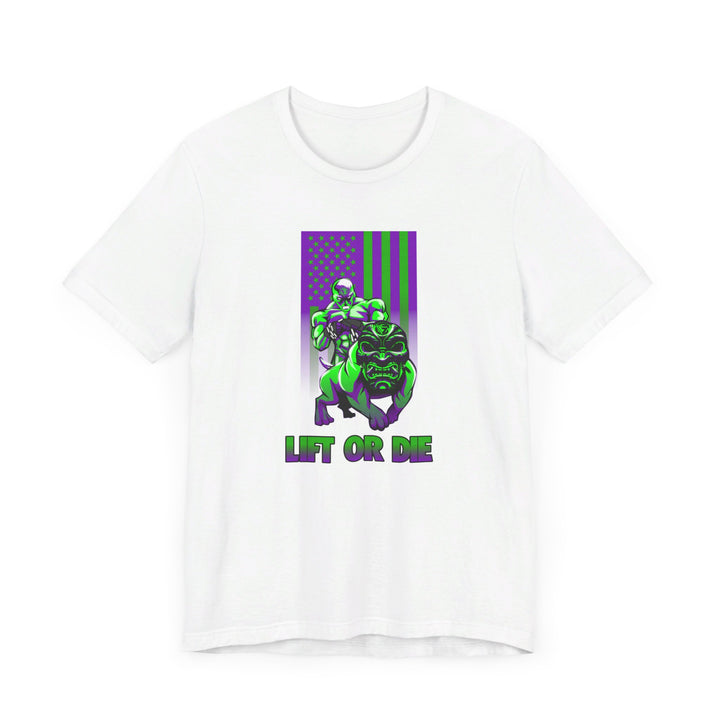 ANGRY DOG PURPLE GREEN FLAG/LIFT OR DIE