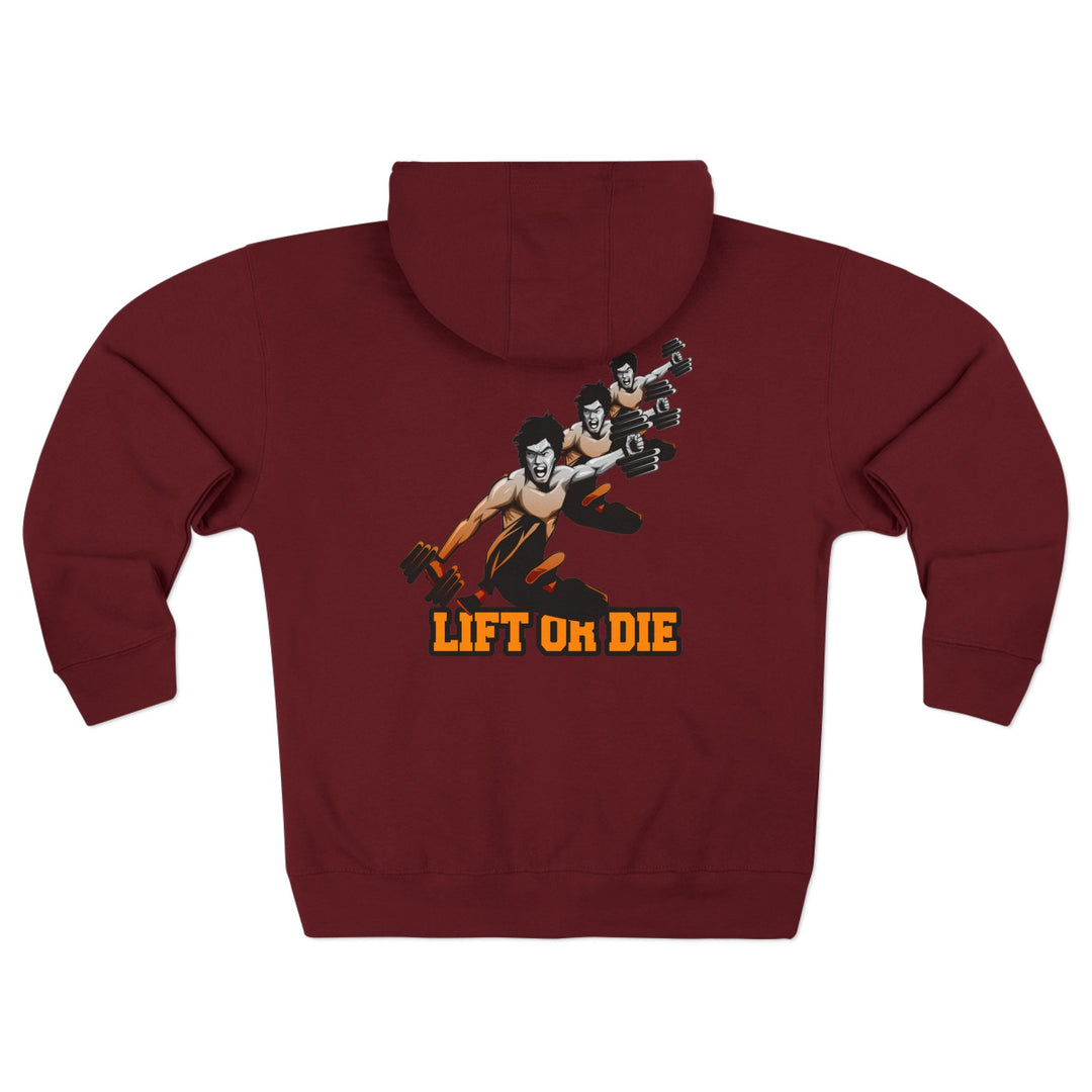 CG LIFT KICK ORANGE WHITE FADE /LIFT OR DIE ZIP UP