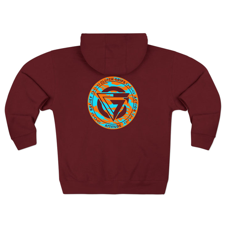CG DIAMOND TIGER VS TIGER MIAMI AQUA ORANGE /CLUTCHGRIPS ZIP UP
