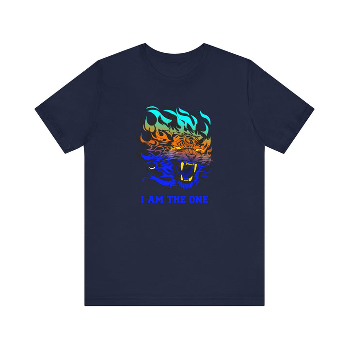 TIGER FLAME BLUE ORANGE AQUA FADE/I AM THE ONE