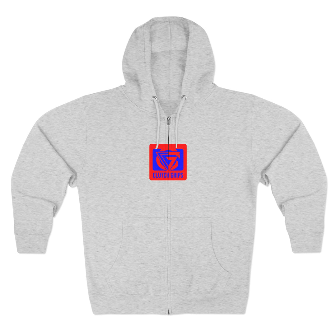 ENTER THE MAC HYPER RED BLUE /LIFT OR DIE ZIP UP
