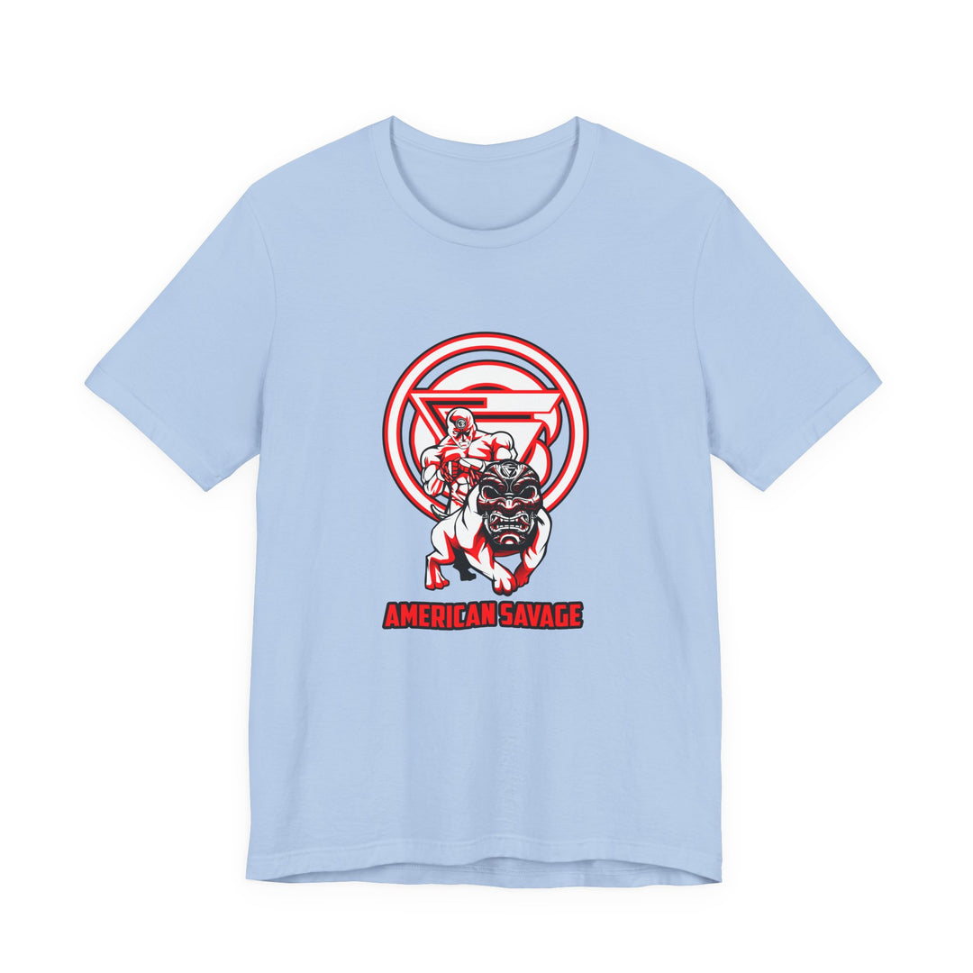 CG ANGRY DOG RED WHITE /AMERICAN SAVAGE