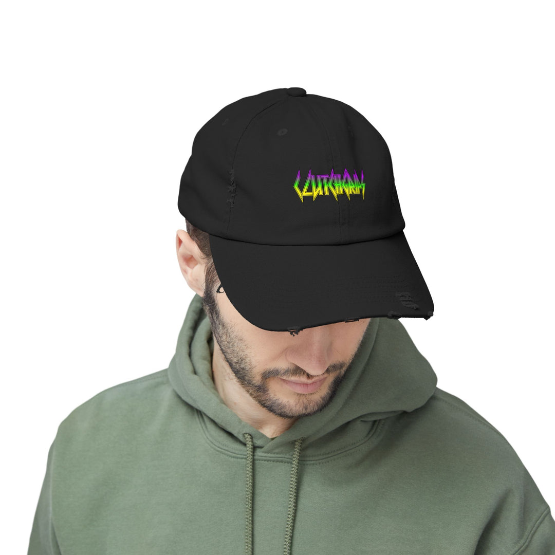 CG YELLOW GREEN PUPRLE FADE CAP