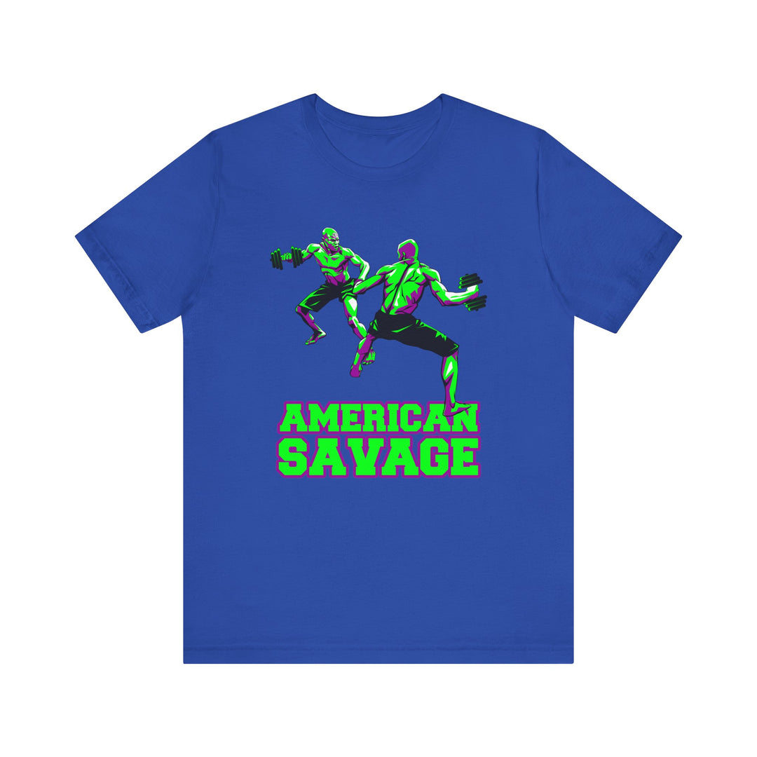 CG GREEN PURPLE MAN VS MAN /AMERICAN SAVAGE