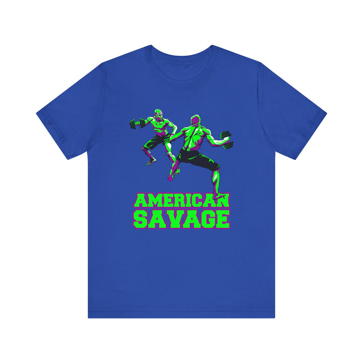 CG GREEN PURPLE MAN VS MAN /AMERICAN SAVAGE