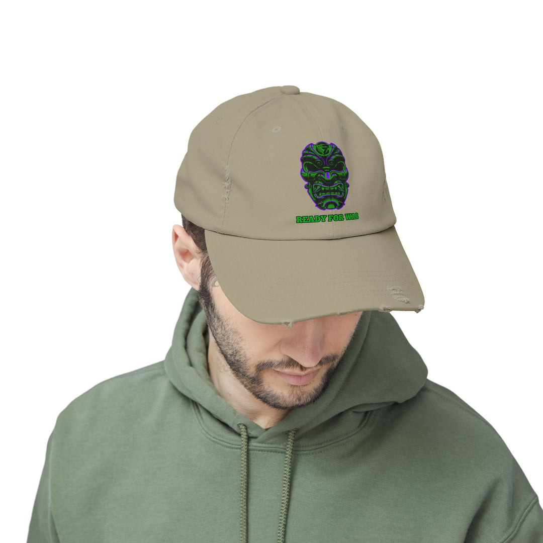 CG SAMURAI MASK PURPLE GREEN /READY FOR WAR CAP