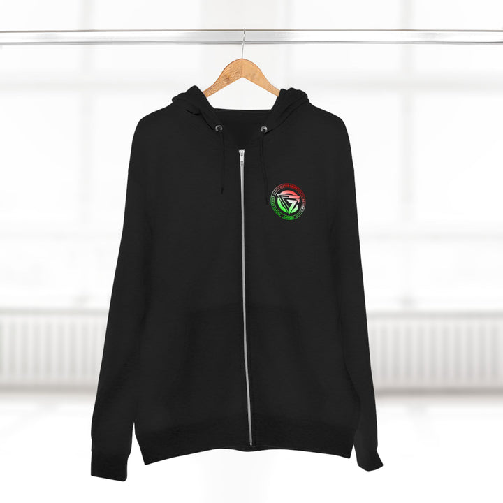 SKULLATOR SGL BELL DRAGON TIGER RED WHITE GREEN FADE/READY FOR WAR ZIP UP