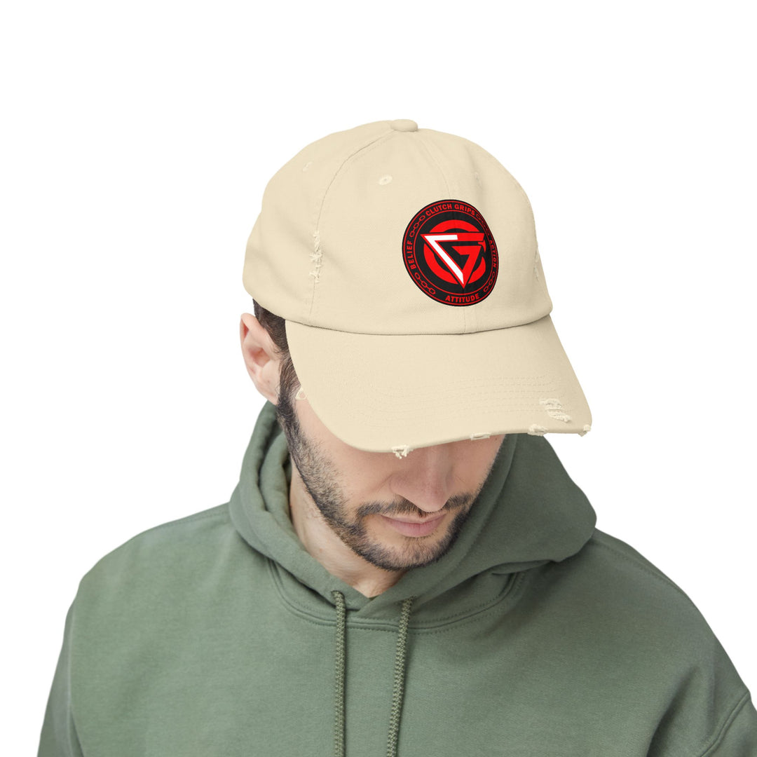 CG LOGO RED WHITE BLACK CAP