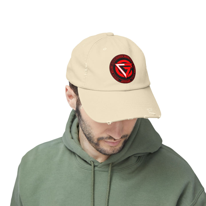 CG LOGO RED WHITE BLACK CAP