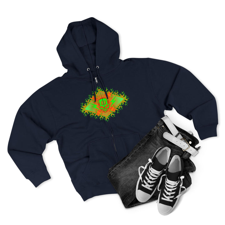 CG LIFT KICK ORANGE GREEN/LIFT HARDER ZIP UP