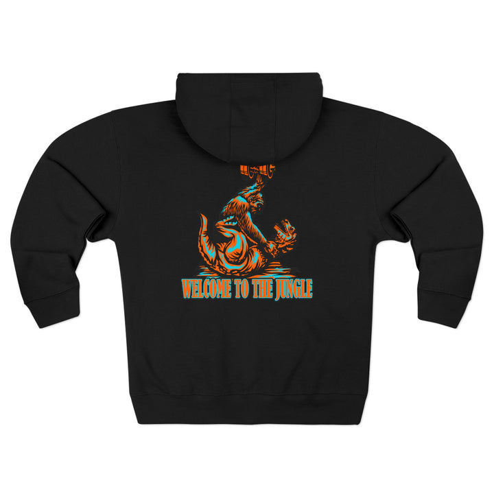 CG APE VS ZILLA RED MIAMI COLORS /WELCOME TO THE JUNGLE ZIP UP